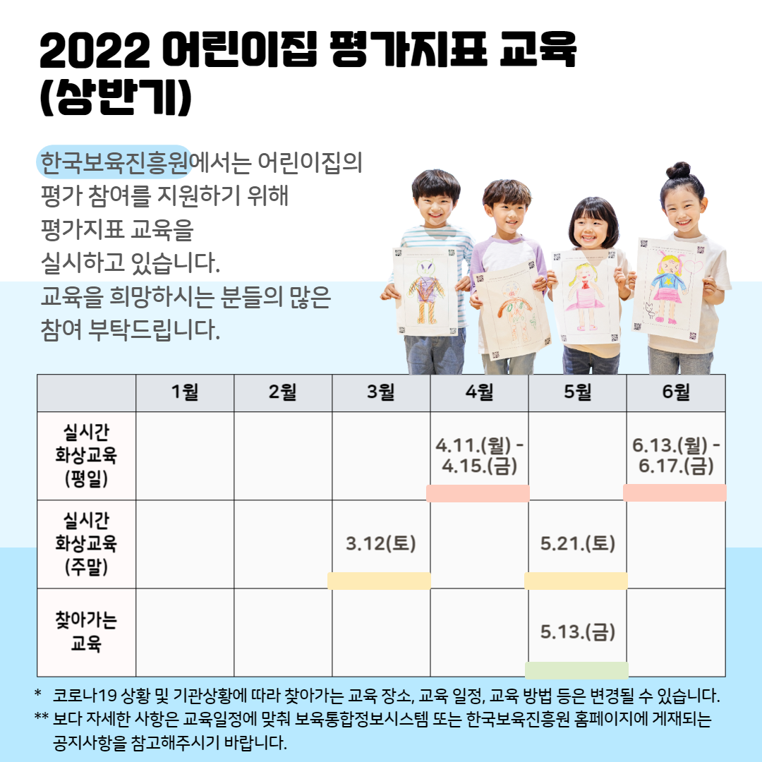 2022 어린이집 평가지표 교육(상반기)