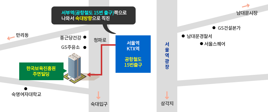 한국보육진흥원 찾아오시는길 약도